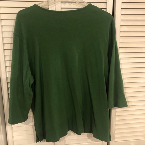 Liz Claiborne 3/4 sleeve ribbed knit top Plus 3X - Picture 7 of 7